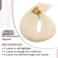 100 Strandspack I Tip Remy Human Hair Extensions Pre Bonded Keratin Stick In Hair Extensions Cold Fusion Hair Piece For Women L