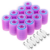 Anezus Selfgrip Rollers Set 60 Pcs Multicolored Curlers And Clips For Hairstyling