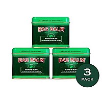 Vermonts Original Bag Balm for Dry Chapped Skin Conditions (8 Ounce Tin (3 Pack))