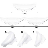 Hicarer 48 Pieces Raise Eyelashes Rods Silicone Eyelash Pads (Small, Medium, Large), Rods for Raise Eyelashes Silicone Eyelash Perming Curler, Pads for Eyelashes Makeup Tool(White)