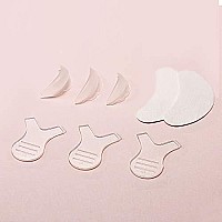 Hicarer 48 Pieces Raise Eyelashes Rods Silicone Eyelash Pads (Small, Medium, Large), Rods for Raise Eyelashes Silicone Eyelash Perming Curler, Pads for Eyelashes Makeup Tool(White)