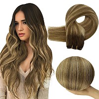 Full Shine Sew In Hair Extensions Balayage Hair Extensions Sew In Brown Weft Hair Ombre Sew In Hair Extensions Real Human Hair C