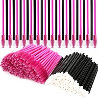 Teenitor 200 Pcs Mascara Wands Lip Applicators Disposable Disposable Mascara Wands And Lip Wands Lip Gloss Lipstick Tester Disp