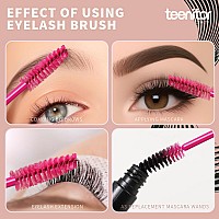 Teenitor 200 Pcs Mascara Wands Lip Applicators Disposable Disposable Mascara Wands And Lip Wands Lip Gloss Lipstick Tester Disp