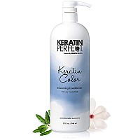 Keratin Perfect Color Smoothing Conditioner - Salon Level Color Safe Hair Treatment For Women - The Best Conditioning Formula For A Frizzy And Dull Mane - Keratin Treatment Not Necessary - 32 Oz