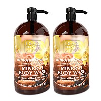 Dead Sea Collection Almond Vanilla Body Wash With Pure Sea Minerals And Almond Oil Cleanses And Moisturizes Skin Pack Of 2