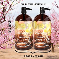 Dead Sea Collection Almond Vanilla Body Wash With Pure Sea Minerals And Almond Oil Cleanses And Moisturizes Skin Pack Of 2