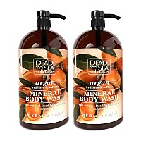 Dead Sea Collection Argan Body Wash With Pure Sea Minerals And Argan Oil Cleanses And Moisturizes Skin Pack Of 2 676 Fl