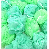 Loofah Lord 12 Green Bath Or Shower Sponge Loofahs Pouf Mesh Wholesale Bulk Lot