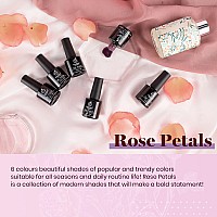 Beetles Red Gel Nail Polish Set - Peach Pink Skin Tone Gel Polish Kit Burgundy Red Nail Gel Polish Soak Off Nail Uv Lamp Gel Nail Kit Nail Art Design Gifts For Girls