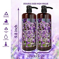 Dead Sea Collection Lavender Oil Liquid Hand Soap - Moisturizing Gel Hand Soap with Pump - Nourishing Hand Wash Cleanser - Pack Of 2 (33.8 Fl. Oz Each)