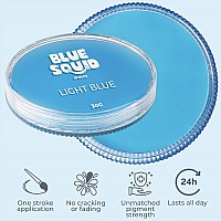 Blue Squid Pro Face Paint Classic Light Blue 30Gm Professional Water Based Single Cake Face Body Paint Makeup Supplies Fo