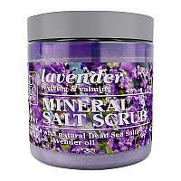 Dead Sea Collection Lavender Salt Body Scrub Large 2328 Oz With Pure Oils And Dead Sea Minerals