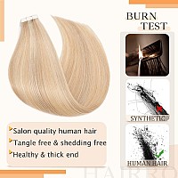 Hairro Glue In Hair Extensions Human Hair Tape In Real Human Hair Skin Weft Double Sided Tape Balayge Highlight Blonde Tape On H