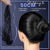 Hair Nets For Buns By Ygdz 40Pcs Invisible 20Inch Elastic Mesh Set Ushaped Pins Hair Bands For Ballet Dance Women Girls