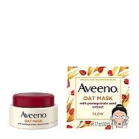 Aveeno Oat Face Mask With Pomegranate Seed Extract Kiwi Water And Prebiotic Oat Hydrating Full Face Mask For Glowing Skin Pa