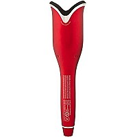 CHI Spin N Curl Ceramic Rotating Curler, Ruby Red. Ideal for Shoulder-Length Hair between 6-16? inches.