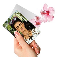 Silstar Professional Compact Card Mirror Unbreakable Acrylic Makeup Mirror Vanity Mirror Frida Kahloselfportraitwiththorn