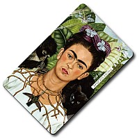 Silstar Professional Compact Card Mirror Unbreakable Acrylic Makeup Mirror Vanity Mirror Frida Kahloselfportraitwiththorn