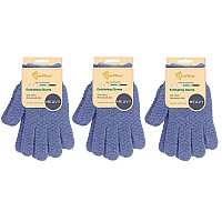 Evridwear Exfoliating Glove For Shower Man And Women Dual Texture Bath Body Scrub Gloves Dead Skin Cell Remover For Massage 3