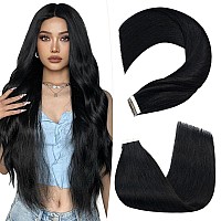 Hairro Tape In Real Human Hair Extension Glue In Skin Weft Hair Extensions Rooted Tape In Remy Hair Seamless Double Sided Tape H