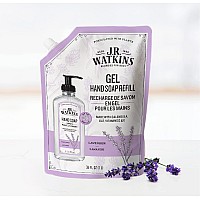 J.R. Watkins Gel Hand Soap Refill Pouch, Scented Liquid Hand Wash for Bathroom or Kitchen, USA Made and Cruelty Free, 34 fl oz, Lavender, 2 Pack