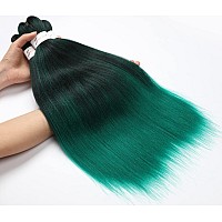 Prestretched Braiding Hair Extensions Ombre Black To Green 20 Inch 8 Packs Synthetic Crochet Braids Hot Water Setting Profes