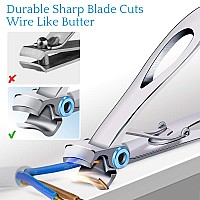 Nail Clippers for Thick Nails - Pretty Diva Wide Jaw Opening Oversized Nail Clippers, Stainless Steel Heavy Duty Toenail Clippers for Thick Nails, Extra Large Toenail Clippers for Seniors Elderly