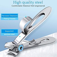 Nail Clippers for Thick Nails - Pretty Diva Wide Jaw Opening Oversized Nail Clippers, Stainless Steel Heavy Duty Toenail Clippers for Thick Nails, Extra Large Toenail Clippers for Seniors Elderly