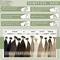 Runature U Tip Hair Extensions Real Human Hair Brown U Tip Human Hair Extensions Remy Human Hair Keratin U Tip Extensions Dark B