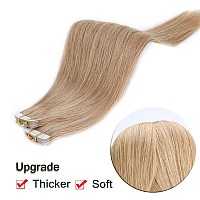 Benehair Remy Tape In Hair Extensions Human Hair Dark Blonde Seamless Skin Weft Tape In Real Human Hair Extensions Straight Hair