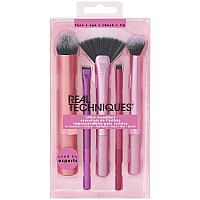 Real Techniques 5-Piece Vegan Makeup Brush Set, Multi