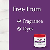 Eucerin Roughness Relief Cream, Fragrance Free Body Cream for Dry Skin, 16 Oz Jar