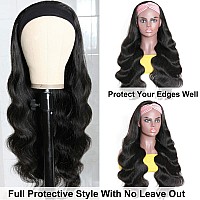 Catti Body Wave Human Hair Headband Wig For Black Women Glueless None Lace Front Wigs 9A Brizilian Virgin Hair Machine Made Head