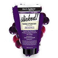 Aunt Jackies Grapeseed Style And Shine Recipes Slicked Flexible Hair Styling Glue Superior Hold 4 Ounce