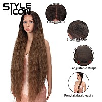 Style Icon 41 Lace Front Wigs Super Long Wavy Wig Middle Part Lace Wigs 130 Density Synthetic Wigs41 Tt630W