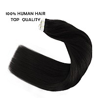 Sassina Semipermanent Tape In Hair Extensions 14 Inch Invisible Seamless Skin Weft Tape In Hair Extensions 50 Gram Mini Tape In