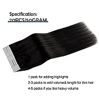 Sassina Semipermanent Tape In Hair Extensions 14 Inch Invisible Seamless Skin Weft Tape In Hair Extensions 50 Gram Mini Tape In