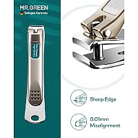 Mrgreen Nail Clipper 4Pcs Set Stainless Steel Manicure Pedicure Set Medical Grade Grooming Kit With Travel Case Gift Box For