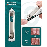 Mrgreen Nail Clipper 4Pcs Set Stainless Steel Manicure Pedicure Set Medical Grade Grooming Kit With Travel Case Gift Box For