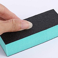 Nail Buffer Sanding Blocks Polisher Buffing Files Nail Art Pedicure Manicure Tool 80120 Grit 20 Pcs Black Green