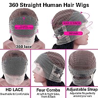 Sdamey Hd Transparent 360 Lace Front Wigs Human Hair Glueless 180 Density 10A Brazilian Virgin Full Lace Frontal Wigs For Women