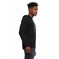 Unisex Sponge Fleece Full-Zip Hooded Sweatshirt - ASPHALT - 2XL(D0102H7WDY2)