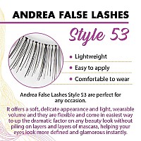 Andrea False Lashes Style 53 Black 4 Pairs