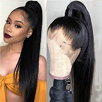 Sdamey Hd Transparent 360 Lace Front Wigs Human Hair Glueless 180 Density 10A Brazilian Virgin Full Lace Frontal Wigs For Women