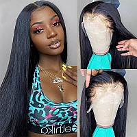 Sdamey Hd Transparent 360 Lace Front Wigs Human Hair Glueless 180 Density 10A Brazilian Virgin Full Lace Frontal Wigs For Women