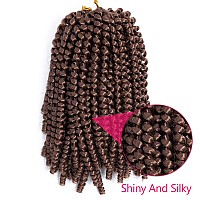 Spring Twist Hair 14 Inch 6 Packs Spring Twist Crochet Hair Spring Twist Braiding Hair For Passion Twist Butterfly Locs Crochet