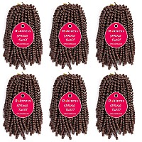 Spring Twist Hair 14 Inch 6 Packs Spring Twist Crochet Hair Spring Twist Braiding Hair For Passion Twist Butterfly Locs Crochet