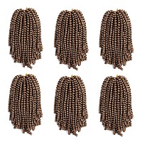 Spring Twist Hair 14 Inch Spring Twist Crochet Hair 6 Packs Spring Twist Braiding Hair For Butterfly Locs Soft Locs Low Temperat