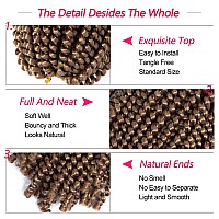 Spring Twist Hair 14 Inch Spring Twist Crochet Hair 6 Packs Spring Twist Braiding Hair For Butterfly Locs Soft Locs Low Temperat